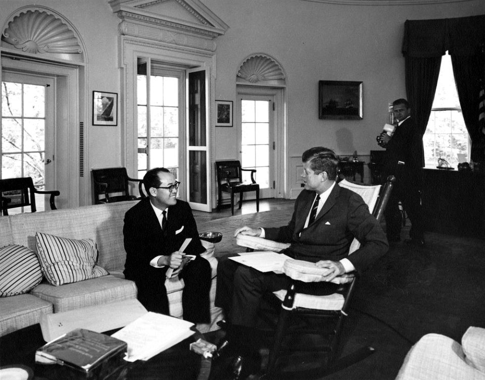 President John F. Kennedy Meets with Ambassador Omar Ong Yoke Lin of the Federation of Malaya
