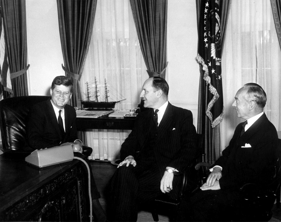 President John F. Kennedy Meets with Foreign Minister of the Netherlands Joseph Luns