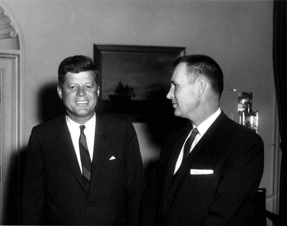 President John F. Kennedy Meets with Governor William L. Guy of North Dakota