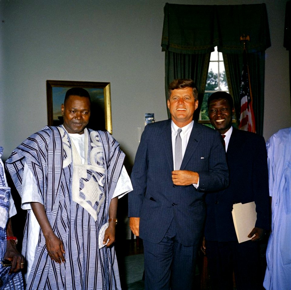 President John F. Kennedy Meets with Jean-Marie Koné, Minister of State of Mali (01)