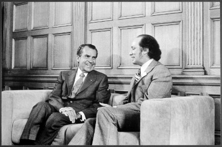 President Nixon with Prime Minister Trudeau of Canada - NARA - 194762 photo