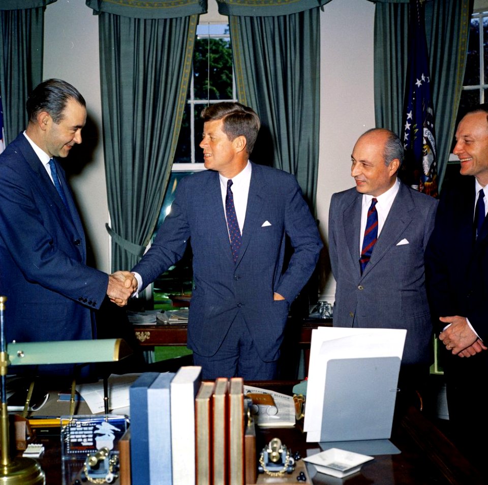 President John F. Kennedy Meets with Officials from Argentina 01