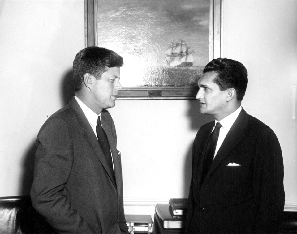President John F. Kennedy Meets with the Director of the Superintendency for the Development of the Northeast (Brazil)