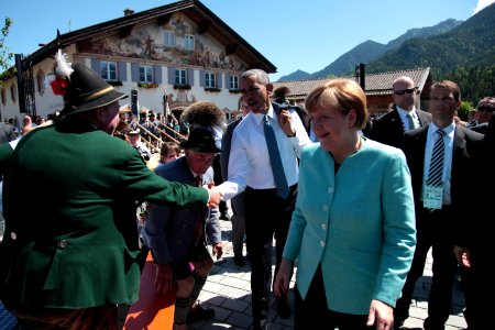 President Obama visits Krün in Bavaria IMG 1237 (18668234771) photo