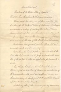 President Grover Cleveland's Pardon of Felix Maness - Page 1 (8495458634)