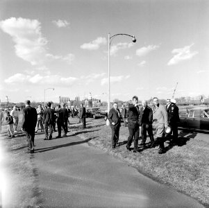 President John F. Kennedy Visits Proposed Site of Future Presidential Library
