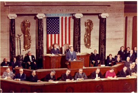 President Richard Nixon Delivering the 1971 State of the Union Address
