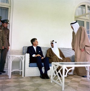 President John F. Kennedy Visits Saud bin Abdul-Aziz Al Saud, King of Saudi Arabia (04)