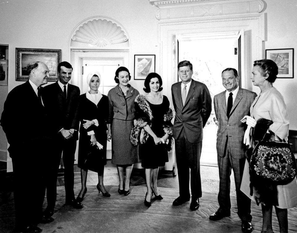 President John F. Kennedy with Democratic Party Fundraisers JFKWHP-AR8252-B