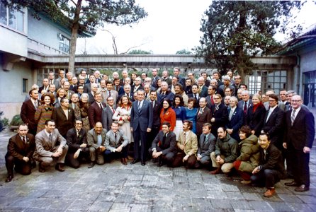 President Richard Nixon and the China Visit Press Corps