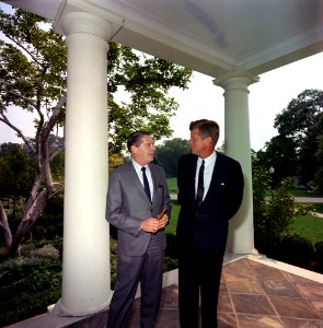 President John F. Kennedy with Entertainer, Milton Berle