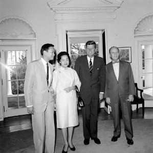 President John F. Kennedy with Family of Ramón Magsaysay JFKWHP-ST-342-1-62