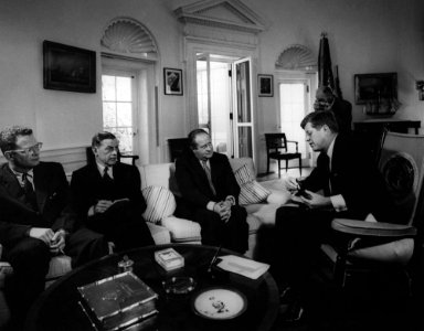President John F. Kennedy with Foreign Minister of Austria, Bruno Kreisky