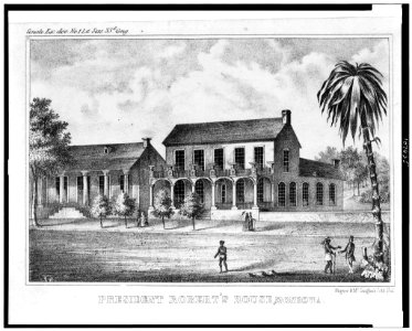 President Robert's house, Monrovia - Wagner & McGuigan's Lith. Phil. LCCN93505618