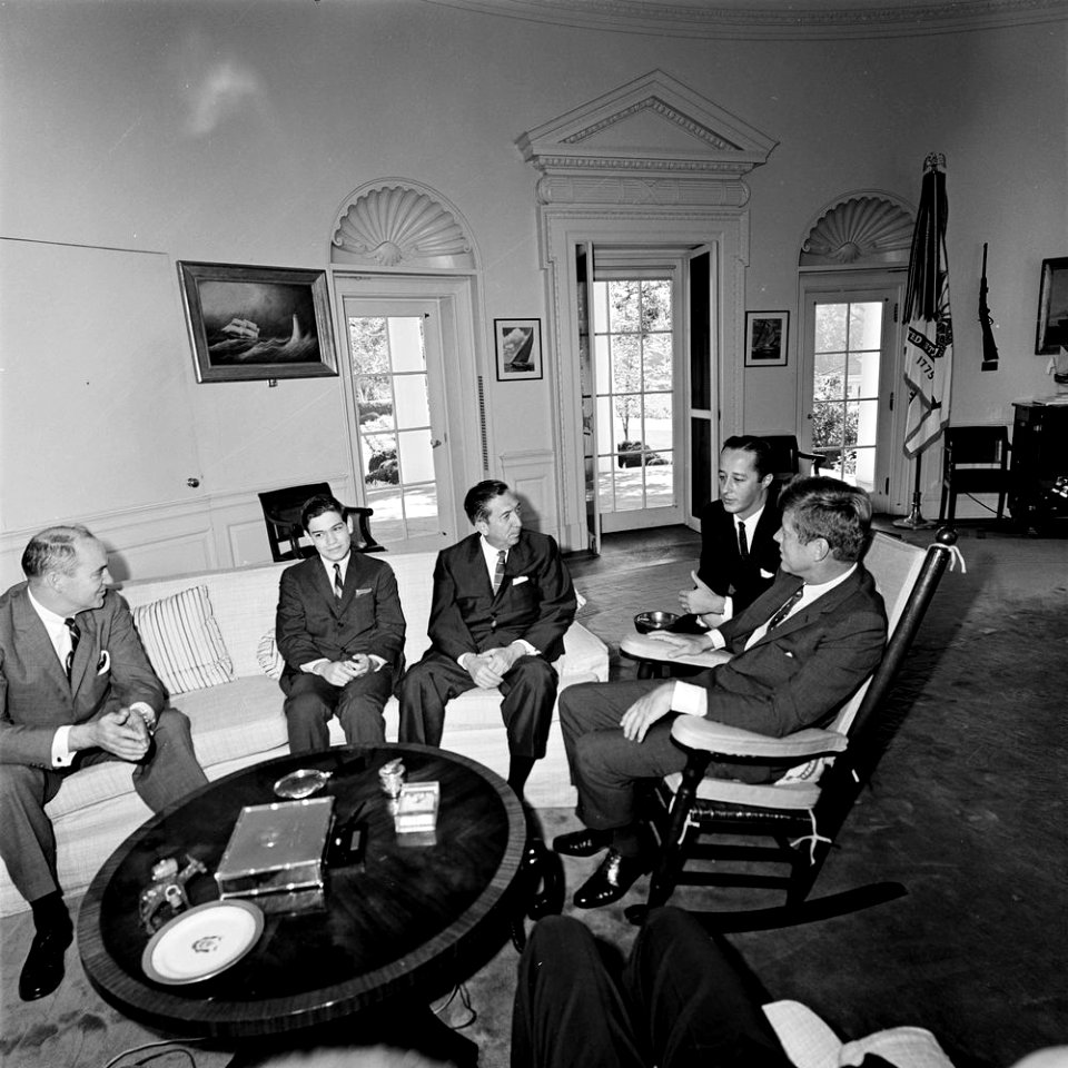President John F. Kennedy with Former President of Mexico, Miguel Alemán (03)