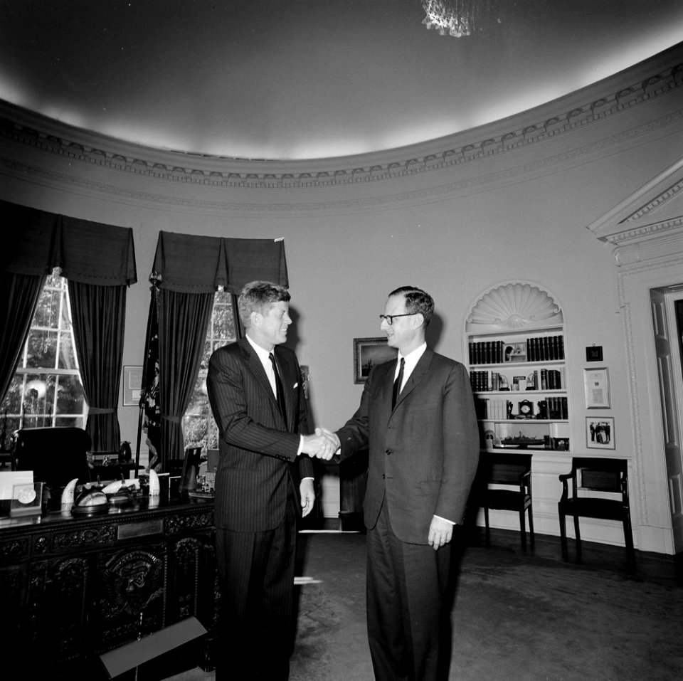 President John F. Kennedy with Gubernatorial Candidate from New York, Robert Morgenthau