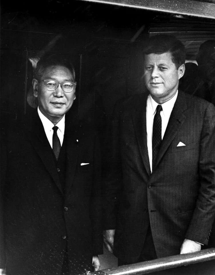 President John F. Kennedy Aboard the Honey Fitz with Hayato Ikeda, Prime Minister of Japan
