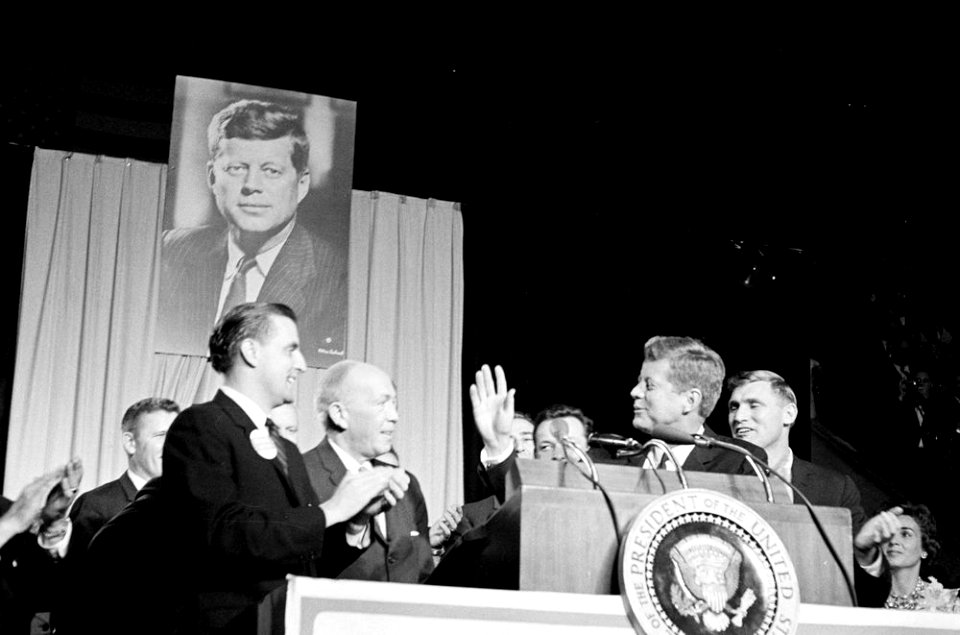 President John F. Kennedy at Bean Feed in St. Paul, Minnesota