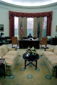 President Ronald Reagan and His First Day in Oval Office