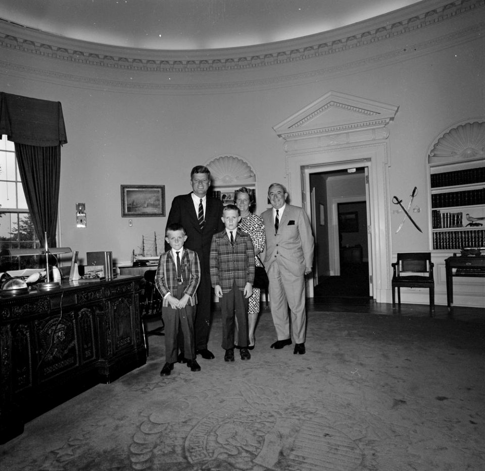 President John F. Kennedy with Representative William J. Green, Jr. (Pennsylvania), and Family