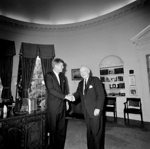 President John F. Kennedy with Senatorial Candidate from New York, James B. Donovan