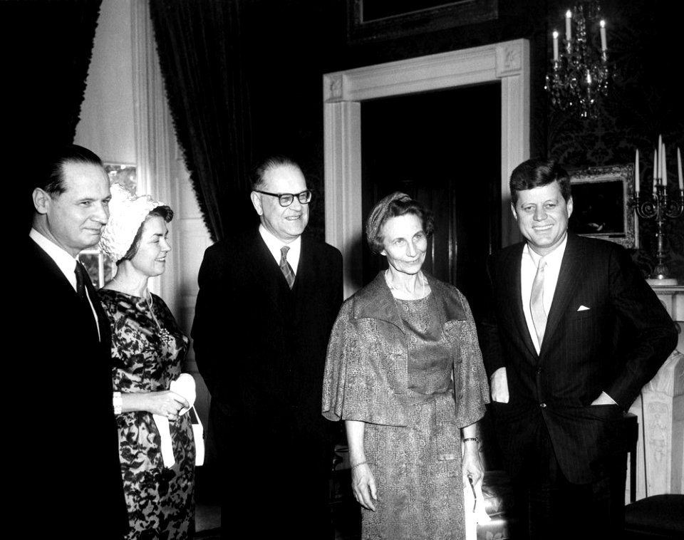President John F. Kennedy with Swedish Dignitaries 29 March 1961