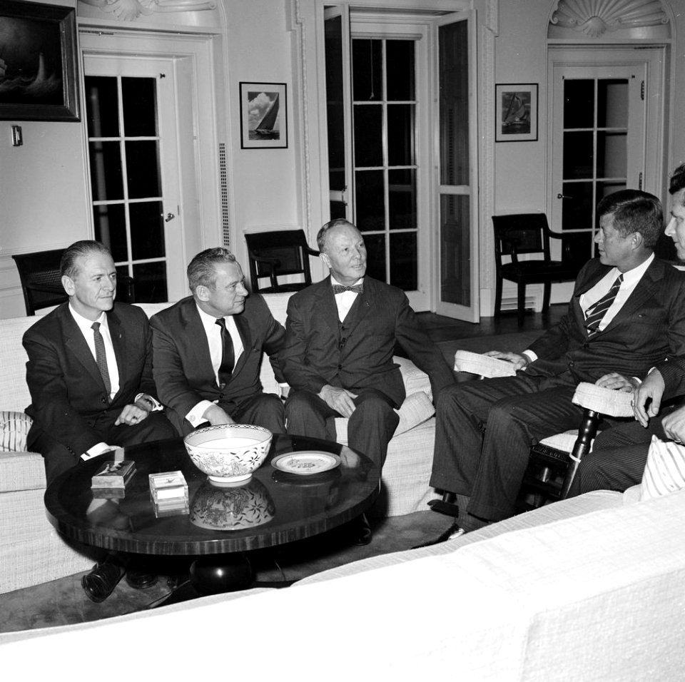 President John F. Kennedy with Western States Senators (02)