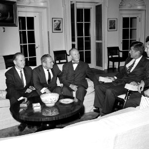 President John F. Kennedy with Western States Senators (02)