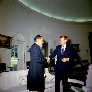 President John F. Kennedy Meets with Ambassador of India, Braj Kumar Nehru (2)