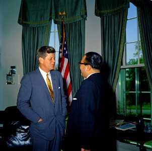 President John F. Kennedy Meets with Ambassador of Nepal, Rishikesh Shaha (03)