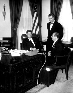 President John F. Kennedy Meets with Ambassador of Tunisia Mongi Slim