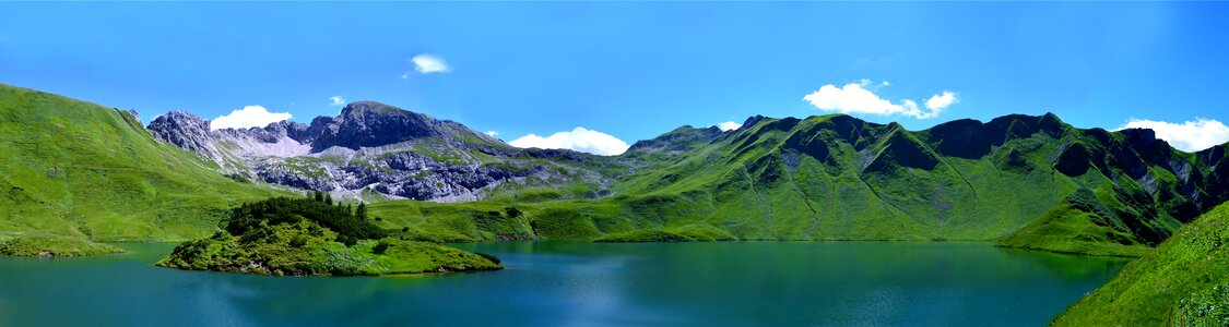 Mountain lake alpine lake photo