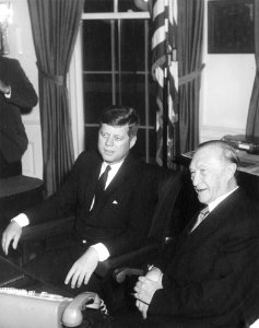 President John F. Kennedy Meets with Chancellor Konrad Adenauer