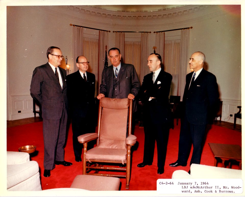 President Johnson with officials 1964 (2)