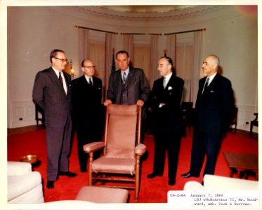 President Johnson with officials 1964 (2)