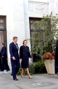 President Ronald Reagan and Justice Sandra Day O'Connor