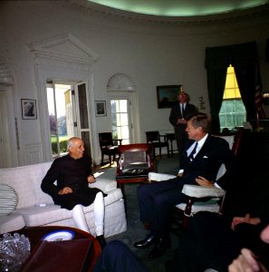 President John F. Kennedy Meets with Prime Minister of India Jawaharlal Nehru (1)
