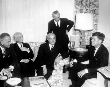 President John F. Kennedy Meets with Prime Minister of Italy, Amintore Fanfani (01)