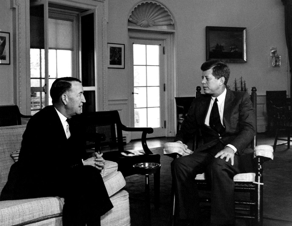 President John F. Kennedy Meets with U.S. Ambassador to the Soviet Union Llewellyn E. Thompson (02)