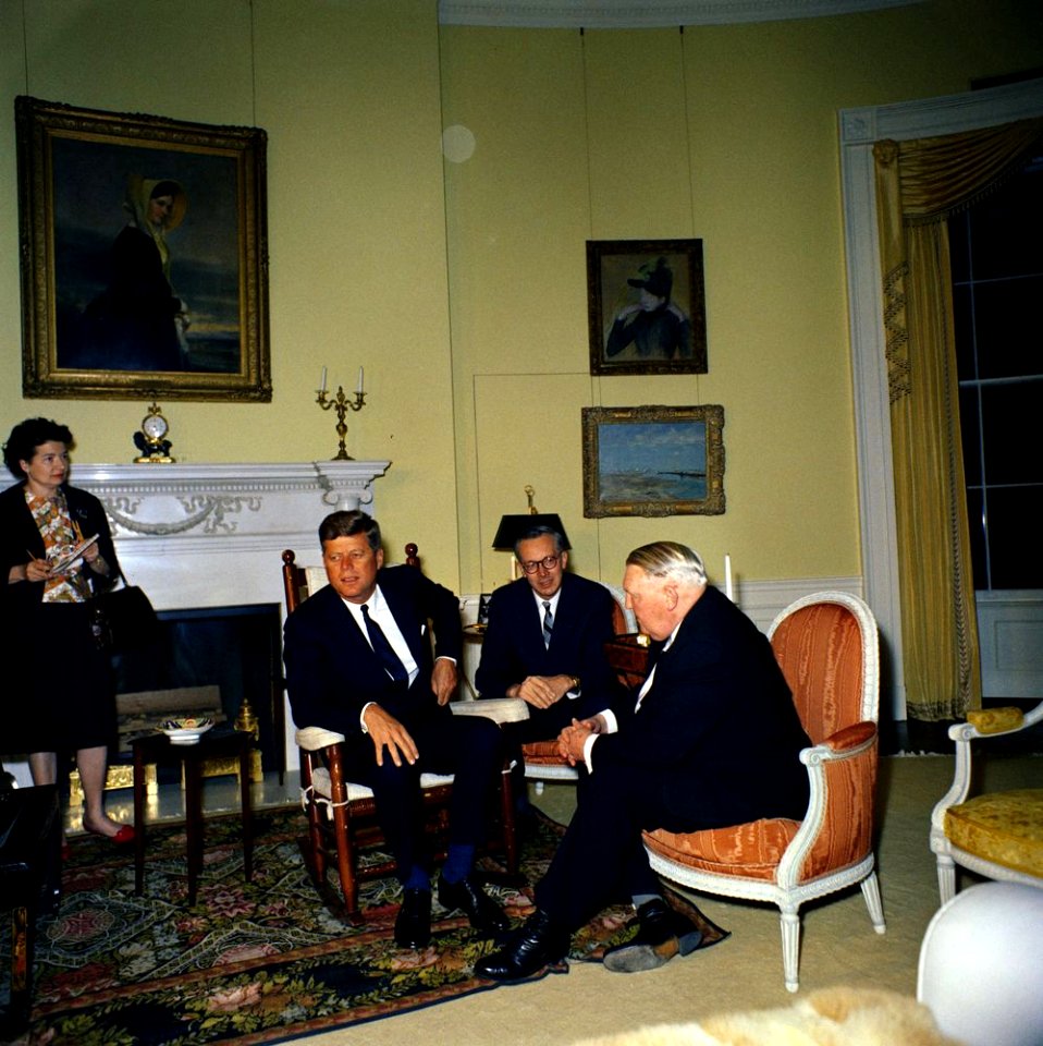 President John F. Kennedy Meets with Vice Chancellor Ludwig Erhard of West Germany (07)