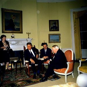 President John F. Kennedy Meets with Vice Chancellor Ludwig Erhard of West Germany (07)