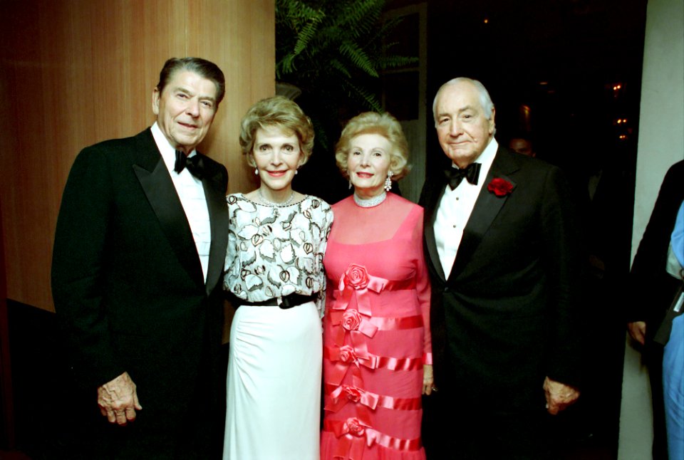 President Ronald Reagan and Nancy Reagan with Leonore Annenberg and Walter Annenberg