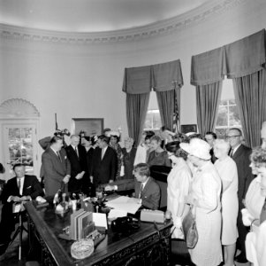 President John F. Kennedy Signs the Equal Pay Act (14006725897)