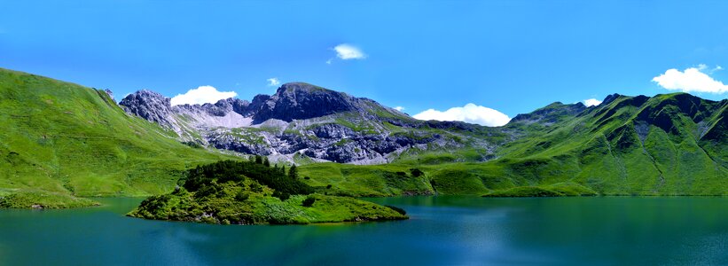 Alpine lake water
