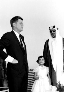 President John F. Kennedy Visits Saud bin Abdul-Aziz Al Saud, King of Saudi Arabia (06)