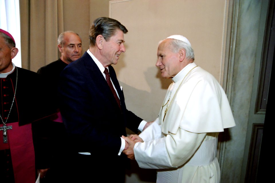 President Ronald Reagan and Pope John Paul II