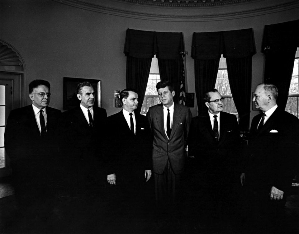 President John F. Kennedy with Chairmen of the US House and Senate Committees on the District of Columbia