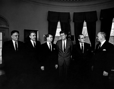 President John F. Kennedy with Chairmen of the US House and Senate Committees on the District of Columbia
