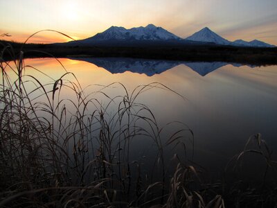 Lake autumn landscape
