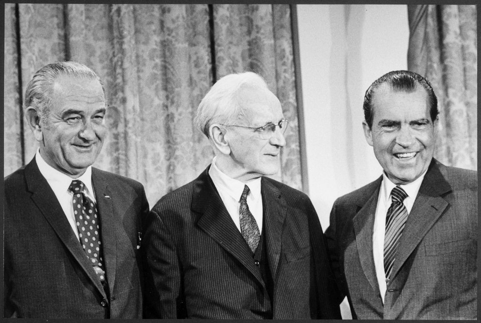 President Nixon at a Capitol Hill luncheon honoring Speaker John McCormack - NARA - 194679